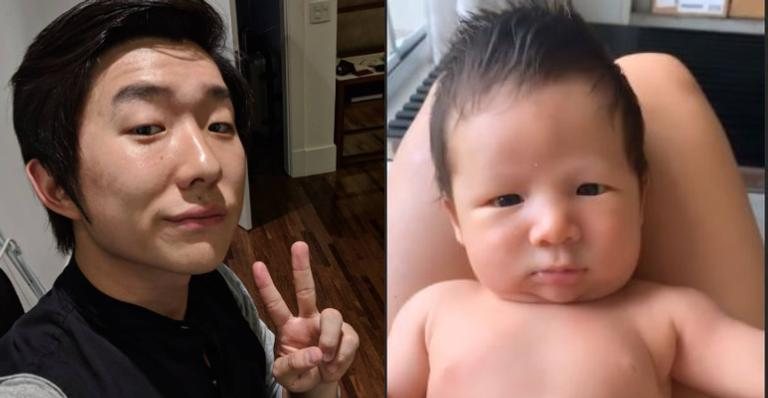 Pyong encanta enquanto fala com o filho, Jake - Instagram