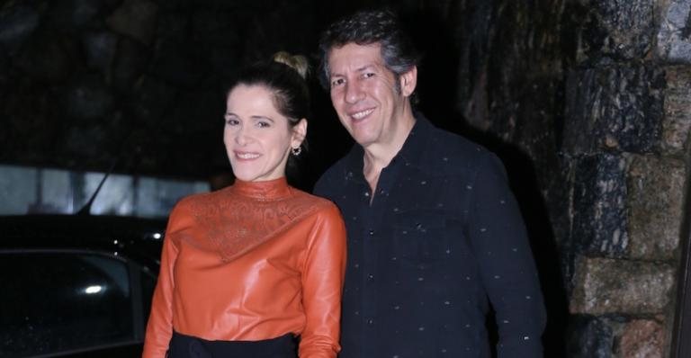 Ingrid Guimarães parabeniza o marido, Renê Machado - Anderson Borde / AgNews