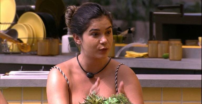 Gizelly comenta sobre possível eliminação de Babu - Reprodução/TV Globo