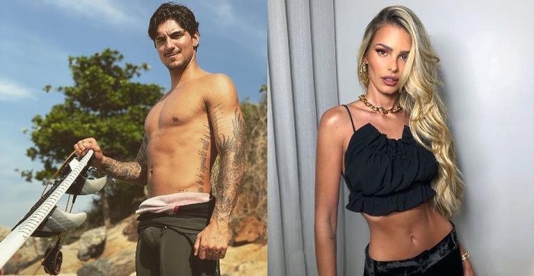 Tá rolando! Yasmin Brunet faz tatuagem em Gabriel Medina - Instagram