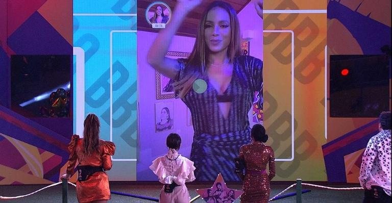 Anitta se apresenta na casa após pedir saída de Manu - Reprodução/TV Globo