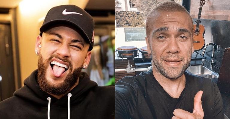 Neymar Jr. parabeniza Daniel Alves - Reprodução/Instagram