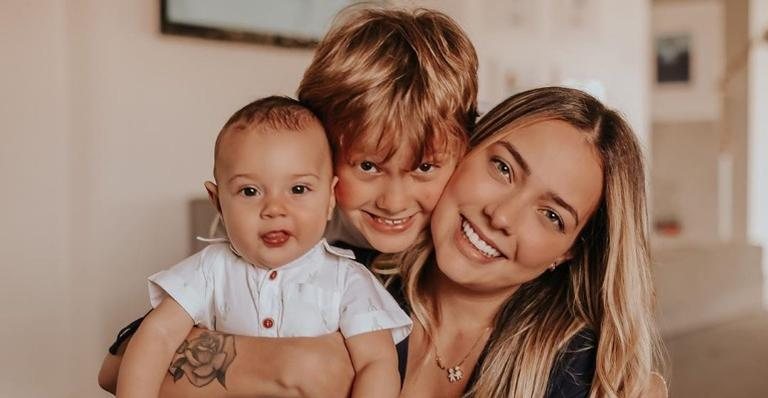 Ao compartilhar lindo clique nas redes, Carol Dantas esbanja amor a Davi Lucca - Instagram