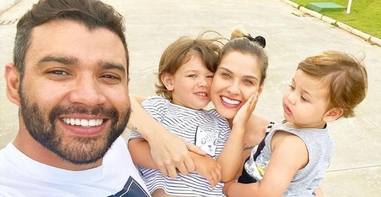 Gusttavo Lima ensina o filho mais velho a soltar pipa - Instagram