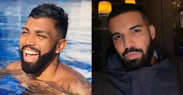 Gabigol muda o visual e é comparado ao rapper Drake - Divulgação/Instagram