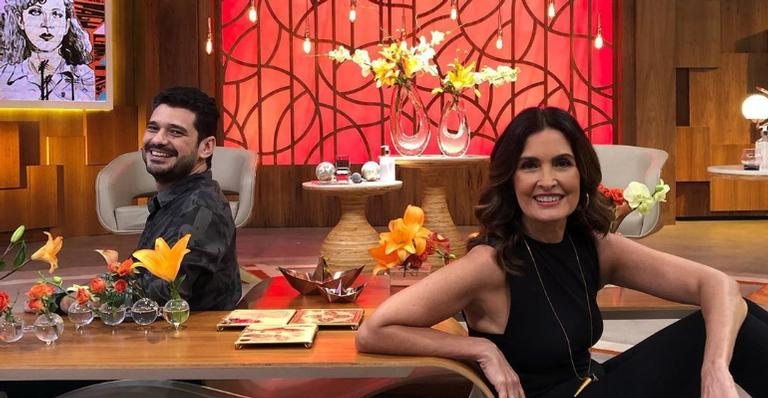 Fátima Bernardes e André Curvello nos bastidores do Encontro - Reprodução/Instagram