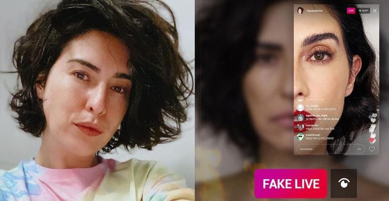 Fernanda Paes Leme comemora repercussão da websérie 'Fake Live': ''Tô muito feliz'' - Instagram