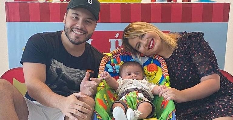 Marília Mendonça e Murilo Huff acompanham natação do filho - Reprodução/Instagram