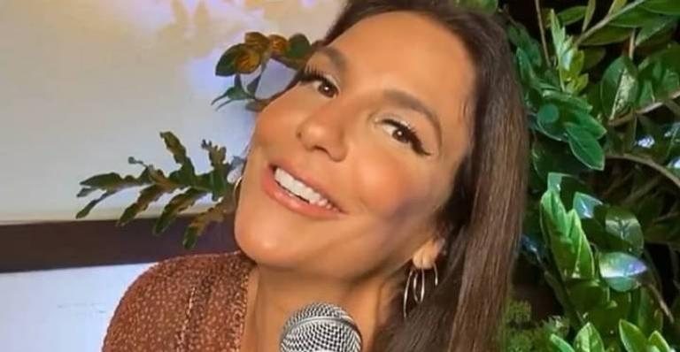 Ivete Sangalo ganha beijo do marido durante live - Reprodução/Instagram