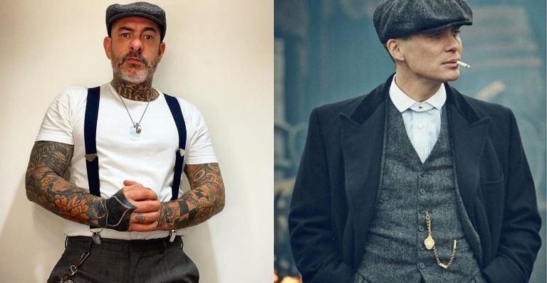 Henrique Fogaça é comparado com personagem de Peaky Blinders - Reprodução/Instagram/Netflix