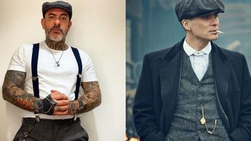 Henrique Fogaça é comparado com personagem de Peaky Blinders - Reprodução/Instagram/Netflix