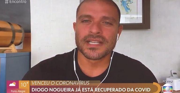 Diogo Nogueira relembra sintomas do coronavírus: ''Desidratação aguda'' - Reprodução/TV Globo