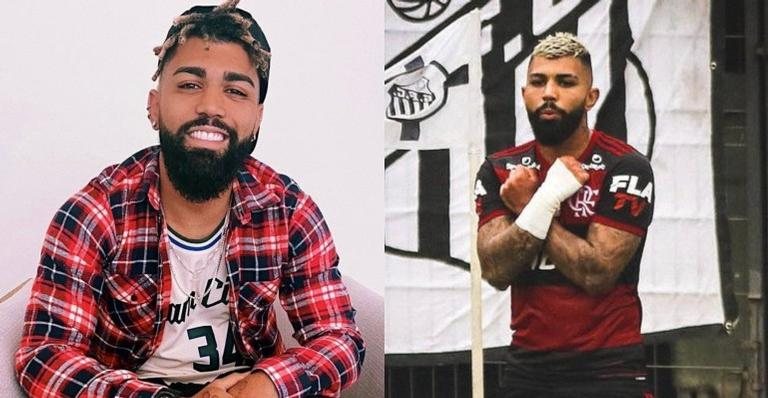 Gabigol faz a saudação ''Wakanda Forever'' durante partida - Reprodução/Instagram