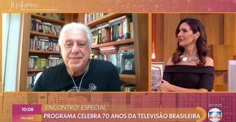 Antonio Fagundes é homenageado no 'Encontro' após ser dispensado da TV Globo - Reprodução/TV Globo