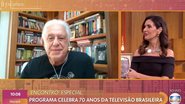 Antonio Fagundes é homenageado no 'Encontro' após ser dispensado da TV Globo - Reprodução/TV Globo