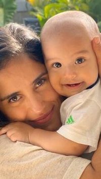 Veja os momentos mais fofos entre Camilla Camargo e o filho Joaquim