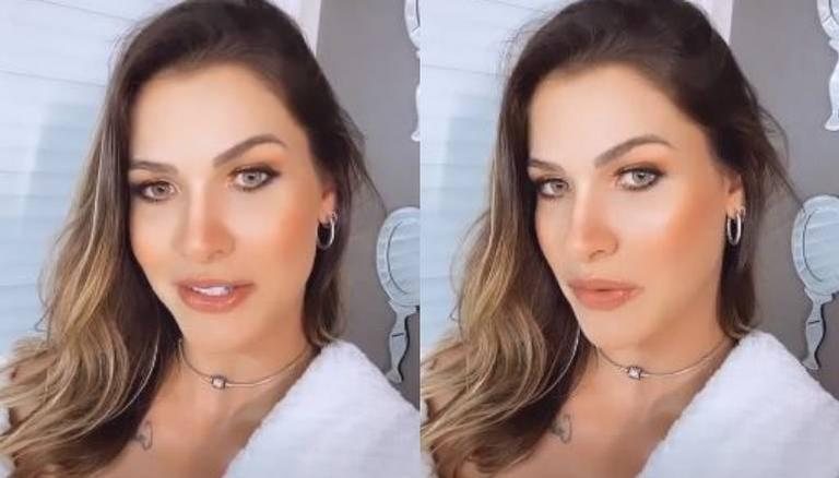 Andressa Suita surge maquiada e fala sobre o novo trabalho - Reprodução/Instagram