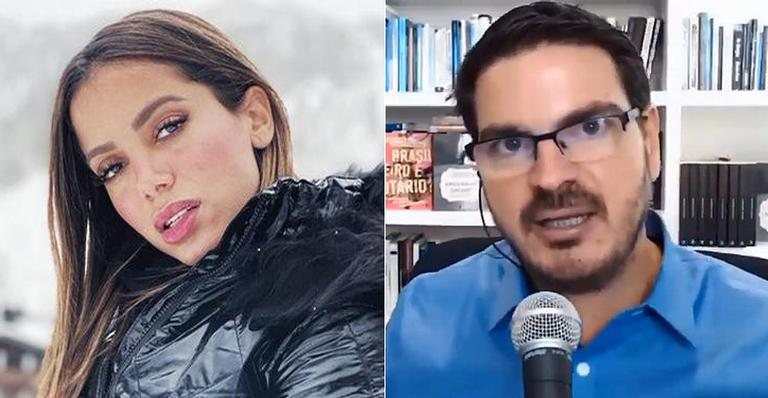 Anitta e Rodrigo Constantino discutem na web: ''Alívio de não ter o seu respeito'' - Reprodução