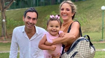 Cesar Tralli e Ticiane Pinheiro com a filha Manuella - Reprodução/Instagram