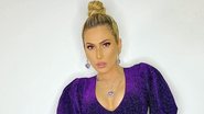 Lívia Andrade arrasada com vestido roxo - Reprodução/Instagram