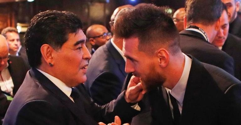 Lionel Messi se despede de Maradona com uma bela homenagem - Reprodução