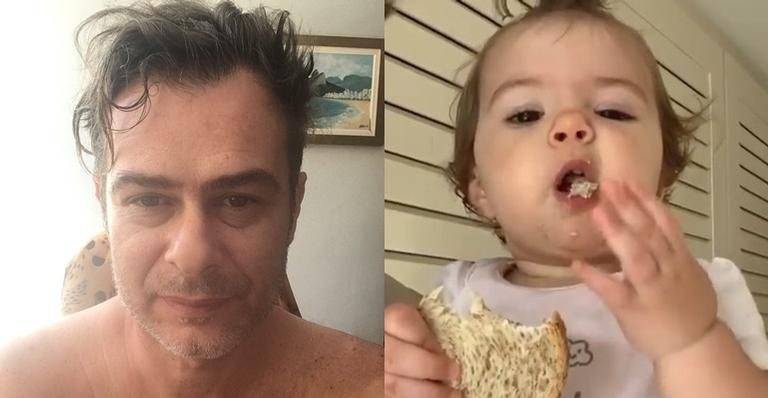 João Vitti posta vídeo fofo da neta Clara Maria comendo pão - Reprodução/Instagram