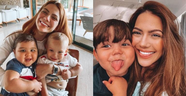 Sarah Poncio baba pelos filhos e encanta web - Reprodução/Instagram