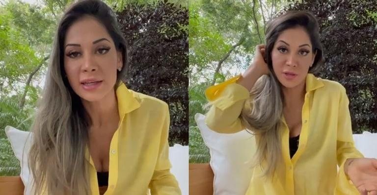 Mayra Cardi se pronuncia sobre pé misterioso em seu ensaio - Reprodução/Instagram