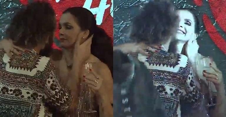 A Fazenda: Luiza Ambiel e Cartolouco se beijam em festa - Divulgação/Record TV