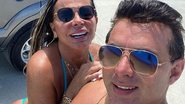 Gretchen curte praia ao lado do marido, Esdras de Souza - Reprodução/Instagram