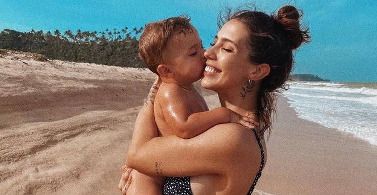 Gabi Brandt se derrete pelo filho, Davi, e brinca na web - Reprodução/Instagram