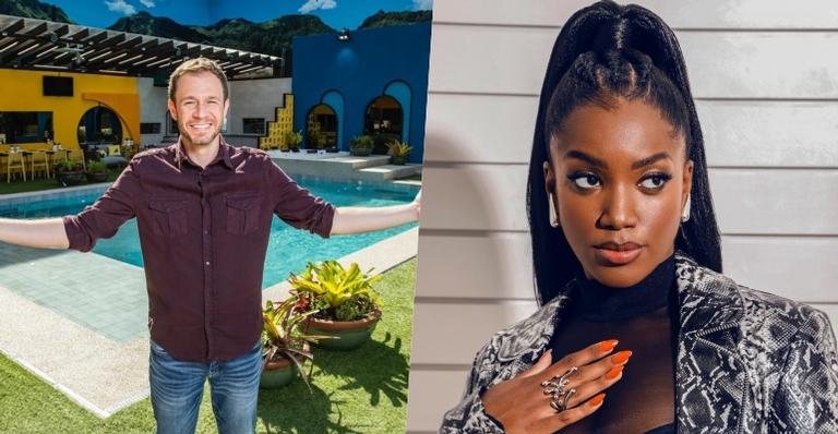 Tiago Leifert e Iza brincam sobre o BBB21 - Foto/Divulgação Globo