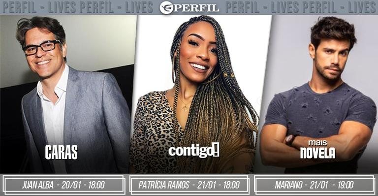 Destaques da semana - Agenda de lives da Editora Perfil - Instagram