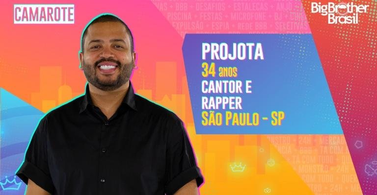 BBB21: Projota é confirmado no grupo Camarote - Foto: Divulgação/TV Globo