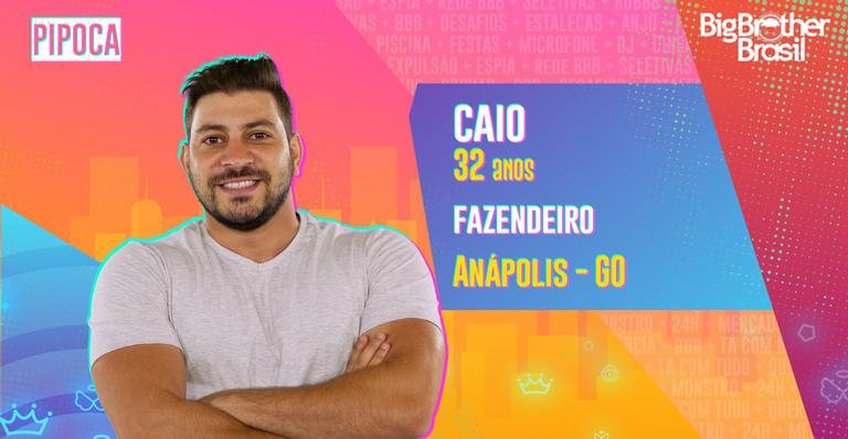 Caio é o fazendeiro do grupo Pipoca do BBB 21 - Reprodução/Globo