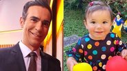 Filha de Cesar Tralli vira telespectadora do pai - Reprodução/Instagram