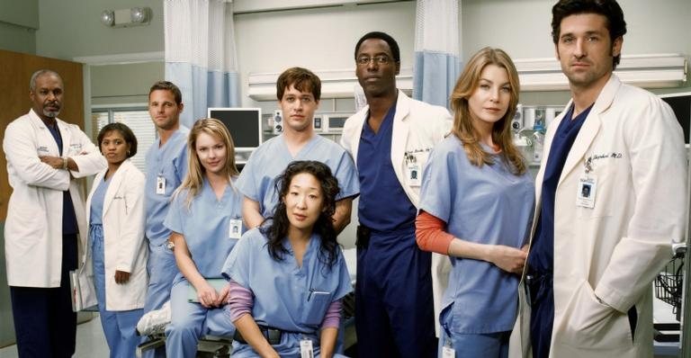 Elenco de 'Grey's Anatomy' durante a 1ª temporada da série - Foto/Divulgação