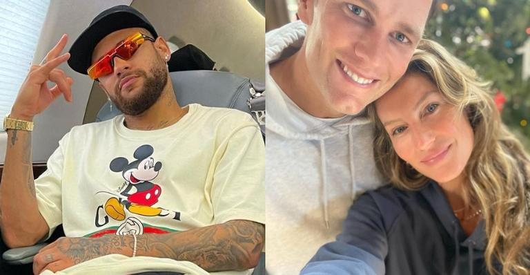 Neymar Jr. homenageia Tom Brady, marido de Gisele Bündchen - Reprodução/Instagram