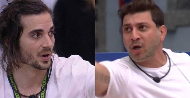 BBB21: Caio e Fiuk simulam briga e assustam Gilberto e Thaís - Reprodução/TV Globo