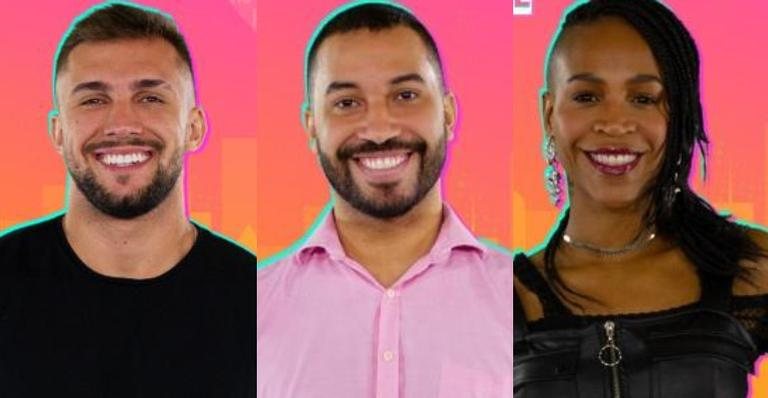 BBB21: Arthur, Gilberto e Karol Conká estão no paredão - Divulgação/TV Globo