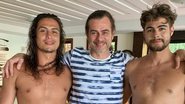 Rafa Vitti ao lado do pai, João e do irmão, Francisco - Foto/Instagram