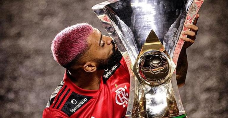 Gabigol comemora título do Flamengo: ''Homem mais feliz do mundo'' - Reprodução/Instagram