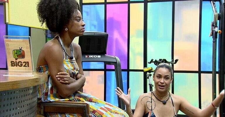 Lumena e Sarah falam sobre Carla Diaz no BBB21 - Reprodução/TV Globo