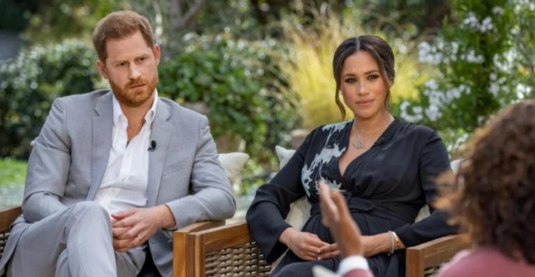 Meghan Markle choca ao dizer que realeza se preocupou com tom de pele do seu filho com Harry - Reprodução/Harpo Productions/Joe Pugliese