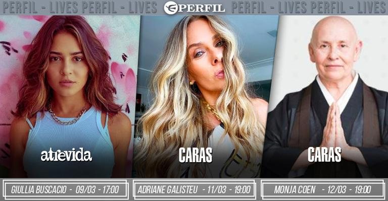 Destaques da semana - Agenda de lives da Editora Perfil - Instagram