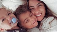 Mariana Uhlmann compartilha selfie de bom dia com os filhos - Reprodução/Instagram