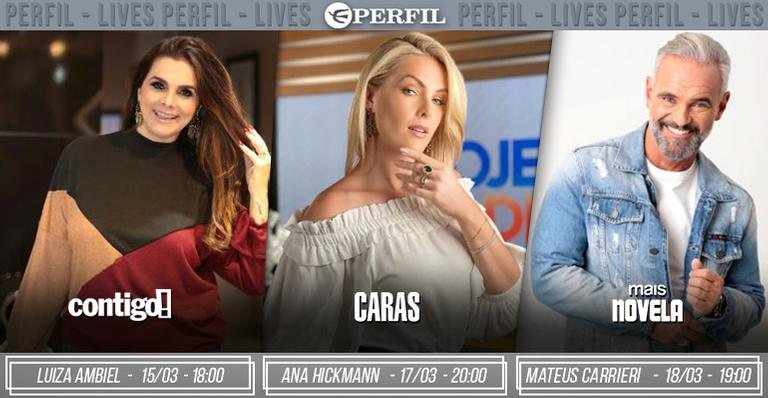 Destaques da semana - Agenda de lives da Editora Perfil - Instagram