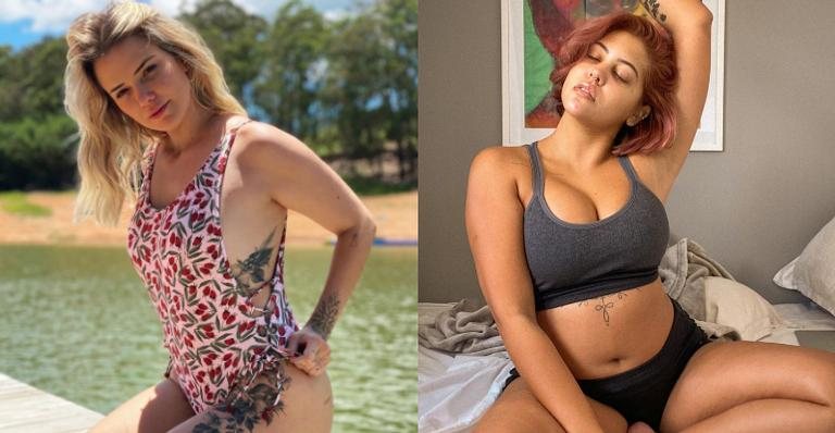 As influencers Dora Figueiredo e Marcela McGowan falam da importância de se auto aceitar ao publicar cliques naturais nas redes - Reprodução/Instagram