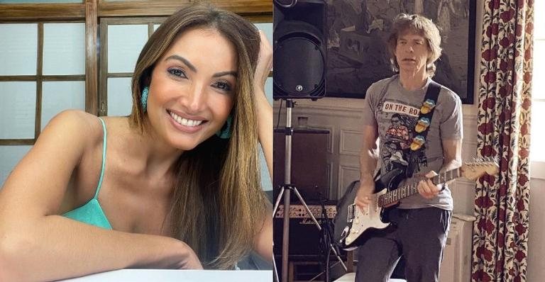 Patrícia Poeta publica clique ao lado de Mick Jagger - Reprodução/Instagram