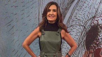 Fátima Bernardes impressiona web ao posar com vestido preto - Foto/Instagram